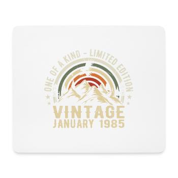 January 1985 Birthday Gift - Original 40 Years - Mouse Pad (horizontal) - white - Front