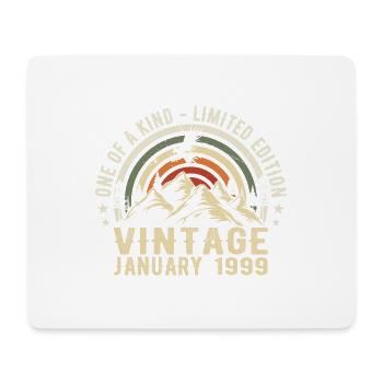 January 1999 Birthday Gift - Original 26 Years - Mouse Pad (horizontal) - white - Front