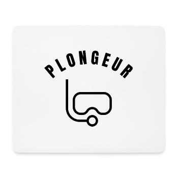 Collection Plongeur - Profession - Tapis de souris (format paysage) - blanc - Devant