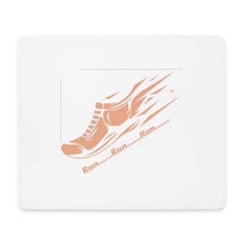 Courir... Courir... Courir... - Tapis de souris (format paysage) - blanc - Devant