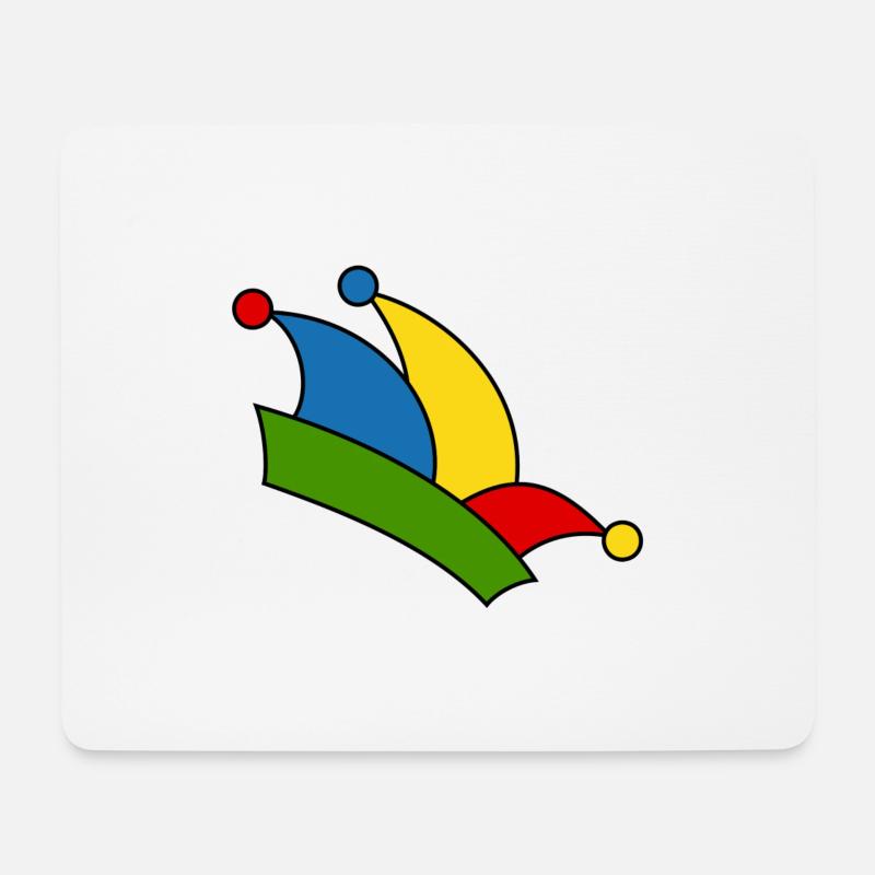 Narrenkappe - Mousepad (Querformat) - Weiß