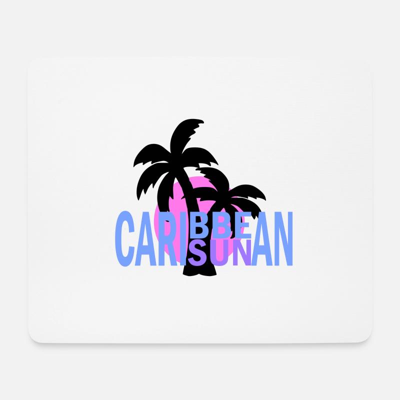 caribbean sun - Mousepad (Querformat) - Weiß