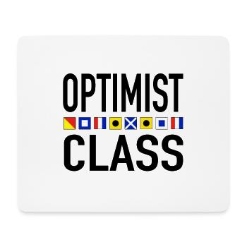Optimist - Mousepad (Querformat) - Weiß - Vorne