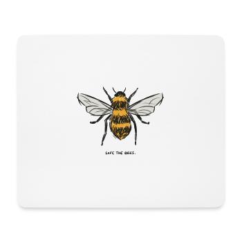 Realistische Bienen Illustration - Mousepad (Querformat) - Weiß - Vorne