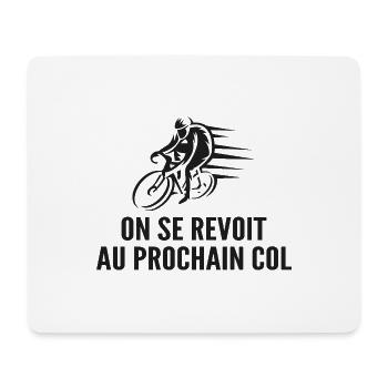 Humor Radfahren Radfahren und Berg - Mousepad (Querformat) - Weiß - Vorne