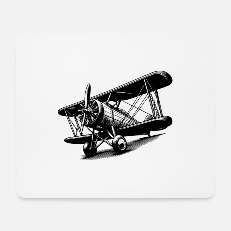 Hochflieger Träume - Mousepad (Querformat) - Weiß