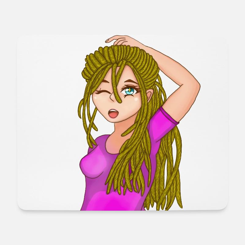 Dread Lady Dreads are Beautiful blonde dreads - Mouse Pad (horizontal) - white