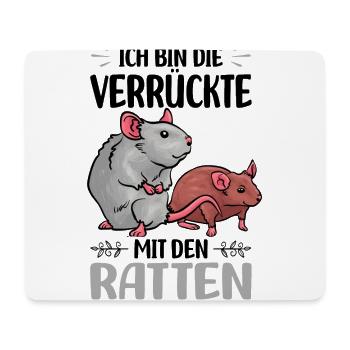 Ratten - Mousepad (Querformat) - Weiß - Vorne