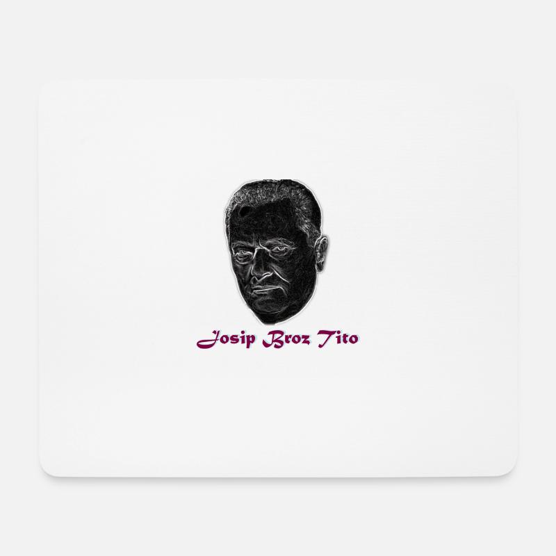 Tito - Mousepad (Querformat) - Weiß