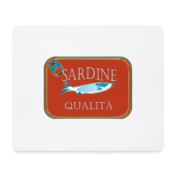 DOSE QUALITÄTS-SARDINEN - Mousepad (Querformat) - Weiß - Vorne