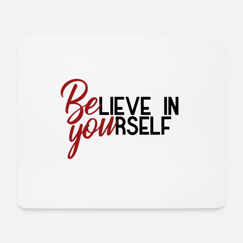 Be you - Mousepad (Querformat) - Weiß
