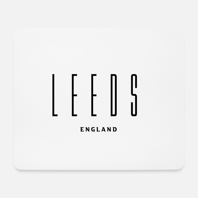 Leeds UK - Mousepad (Querformat) - Weiß