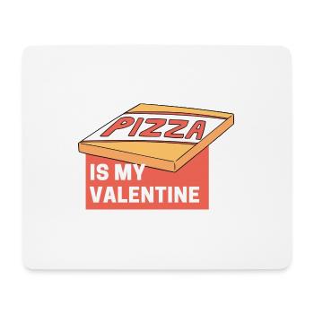 pizza ist me valentine - Mousepad (Querformat) - Weiß - Vorne