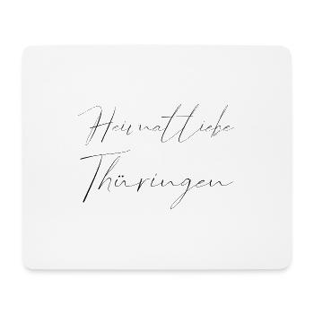 heimatliebe thüringen - Mousepad (Querformat) - Weiß - Vorne