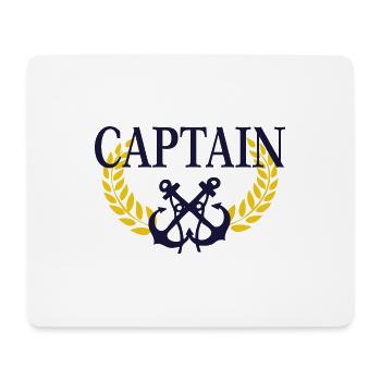 Capitaine - Tapis de souris (format paysage) - blanc - Devant