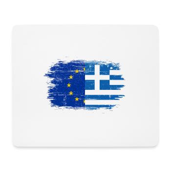 GrecoEU Flag Fusion - Mouse Pad (horizontal) - white - Front