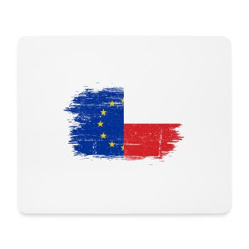 EU-France Flag Fusion - Mouse Pad (horizontal) - white - Front