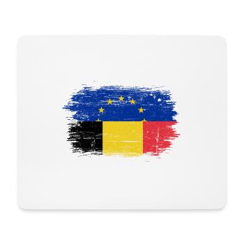 EU Romania Flag Fusion - Mouse Pad (horizontal) - white - Front