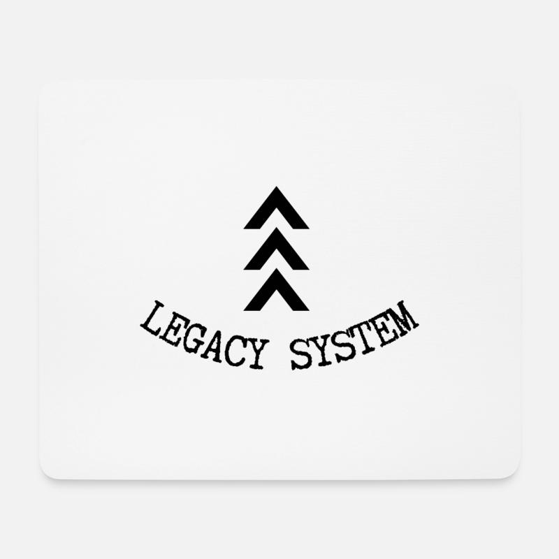 Altes System - Mousepad (Querformat) - Weiß