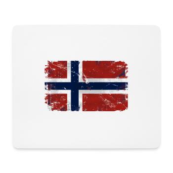 Norway Vintage Flag - Mousepad (Querformat) - Weiß - Vorne