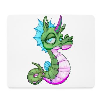 Cheval de mer doux Licorne Hippocampe Idée cadeau - Tapis de souris (format paysage) - blanc - Devant
