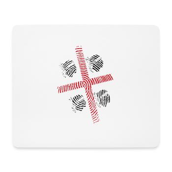Einmal Sardinien Fingerabdruck - Mousepad (Querformat) - Weiß - Vorne