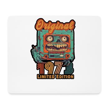 Original 1973 édition limitée Cassette anniversaire - Tapis de souris (format paysage) - blanc - Devant