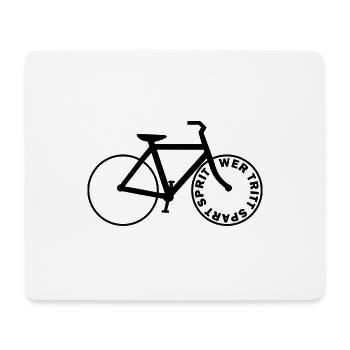 Fahrrad Umwelt - Mousepad (Querformat) - Weiß - Vorne