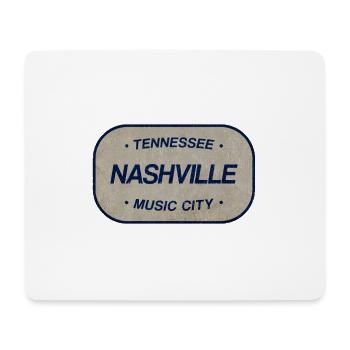 Tennessee Nashville Musik City Schild - Mousepad (Querformat) - Weiß - Vorne