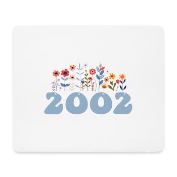 2002 Floral Pattern 2002 Floral Theme Flowers 2002 - Mouse Pad (horizontal) - white - Front