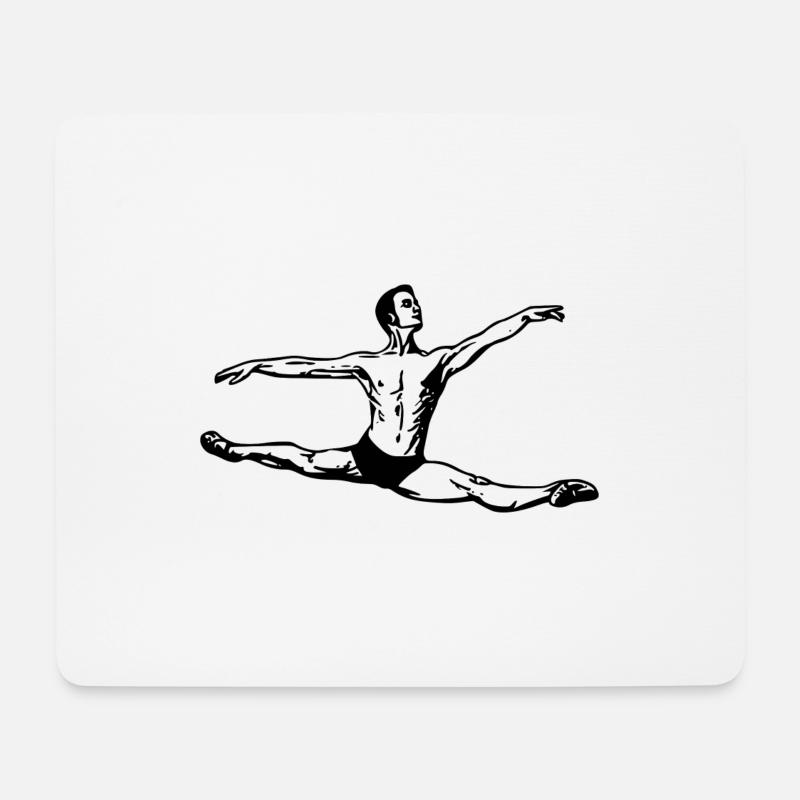 dancer - Mouse Pad (horizontal) - white