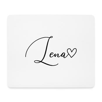 Lena Last Name First Name Girl - Mouse Pad (horizontal) - white - Front