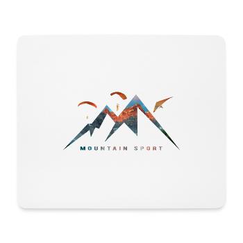 Mountain sport - Tapis de souris (format paysage) - blanc - Devant