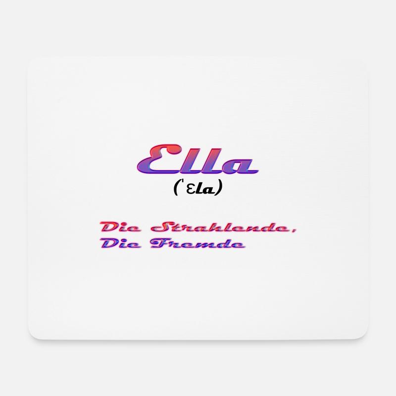 Ella - Mousepad (Querformat) - Weiß