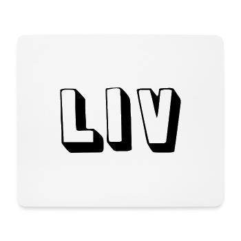 Name - Liv - Mousepad (Querformat) - Weiß - Vorne
