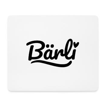 Bärli Schrift Herz - Mousepad (Querformat) - Weiß - Vorne