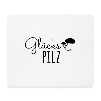 Glückspilz Glückspilzin Glück Sprüche Geschenk - Mousepad (Querformat) - Weiß - Vorne