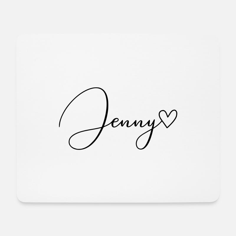 Jenny Name Vorname Mädchen - Mousepad (Querformat) - Weiß