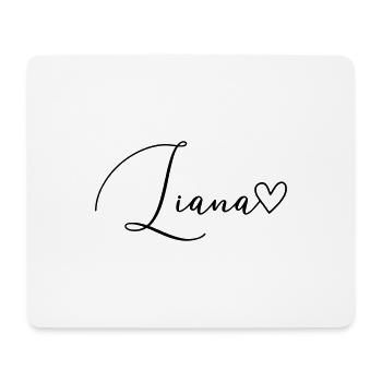 Liana Nom de famille Prénom Fille - Tapis de souris (format paysage) - blanc - Devant