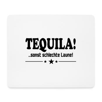 Tequila trinken Schlechte Laune Alkohol Saufen JGA - Mousepad (Querformat) - Weiß - Vorne