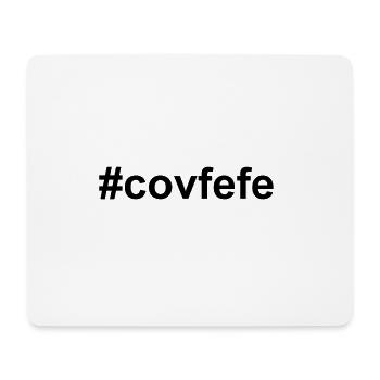 #covfefe - black - Mousepad (Querformat) - Weiß - Vorne