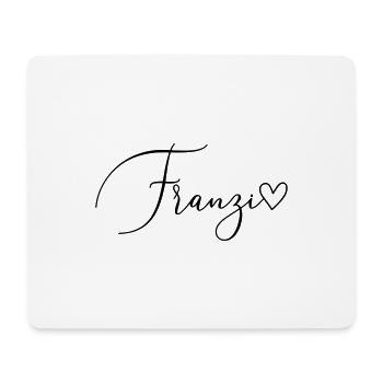 Franzi Name Vorname Mädchen - Mousepad (Querformat) - Weiß - Vorne
