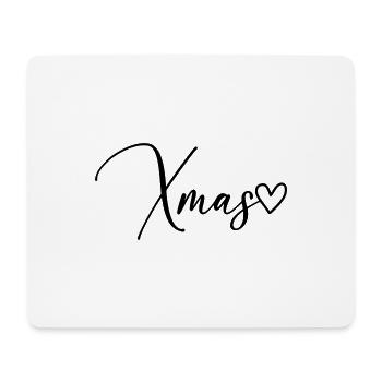 Xmas Christmas Font - Mouse Pad (horizontal) - white - Front