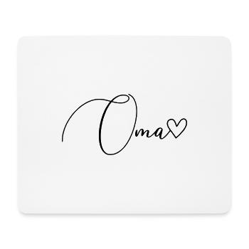 Oma Schrift - Mousepad (Querformat) - Weiß - Vorne