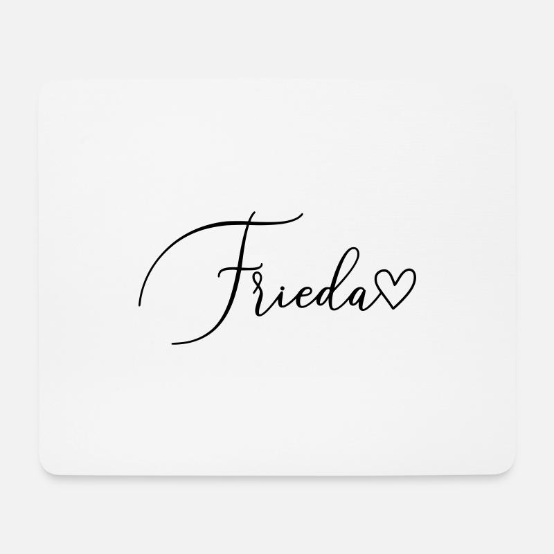 Frieda Name Vorname Mädchen - Mousepad (Querformat) - Weiß