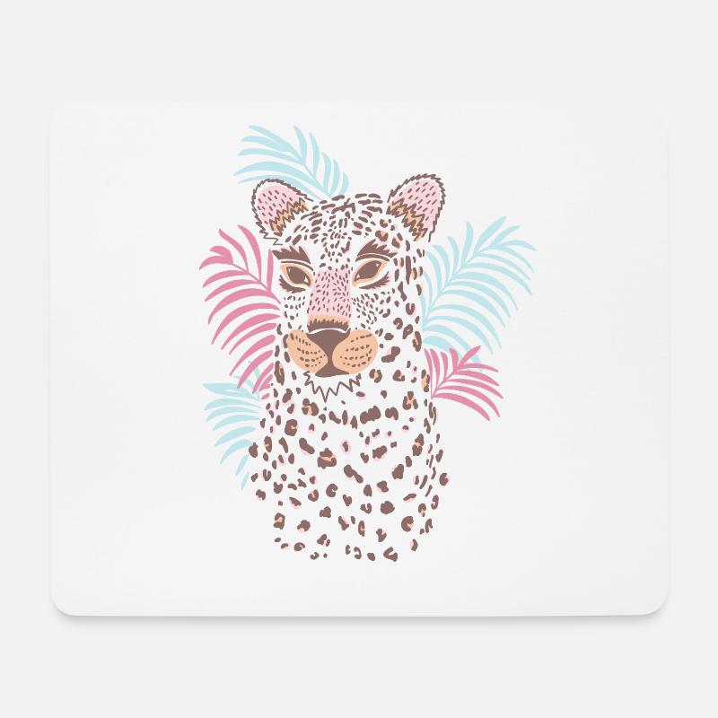 Chat couleur pastel des années 80 - Tapis de souris (format paysage) - blanc