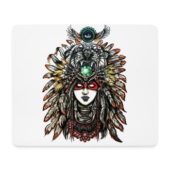 Indianer - Mousepad (Querformat) - Weiß - Vorne