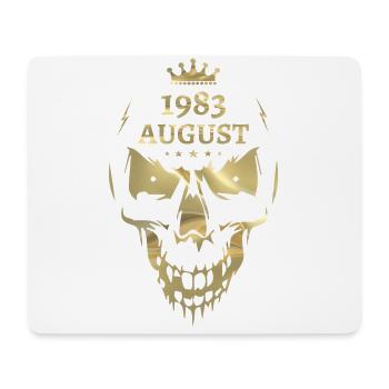 Août 1983 Skull Gold - Tapis de souris (format paysage) - blanc - Devant
