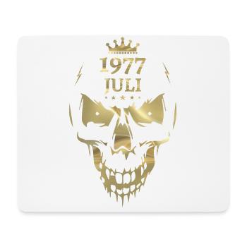 Juli 1977 Totenkopf Gold - Mousepad (Querformat) - Weiß - Vorne