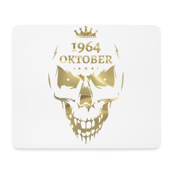 Oktober 1964 Totenkopf Gold - Mousepad (Querformat) - Weiß - Vorne